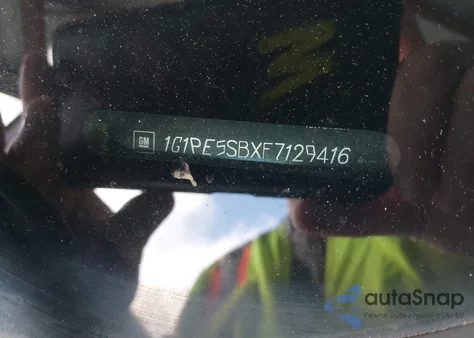 2015 Chevrolet Cruze 2Lt Auto из США, поврежденный, VIN 1G1PE5SBXF7129416